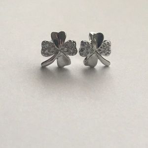 Silver St. Patrick’s Day Clover Earrings