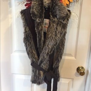 XOXO faux fur vest