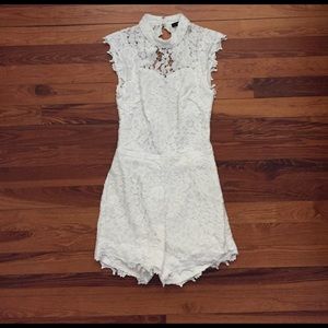 White Lace Romper