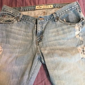 Distressed Hollister jeans