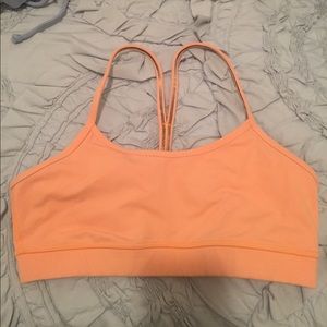 Lululemon Flow Y Bra in Orange