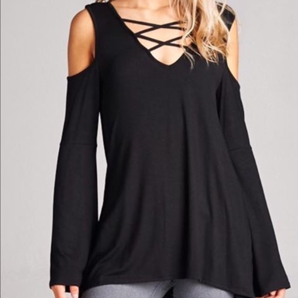 Cold shoulder top