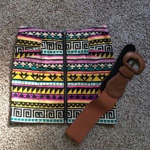 H&M skirt and belt.