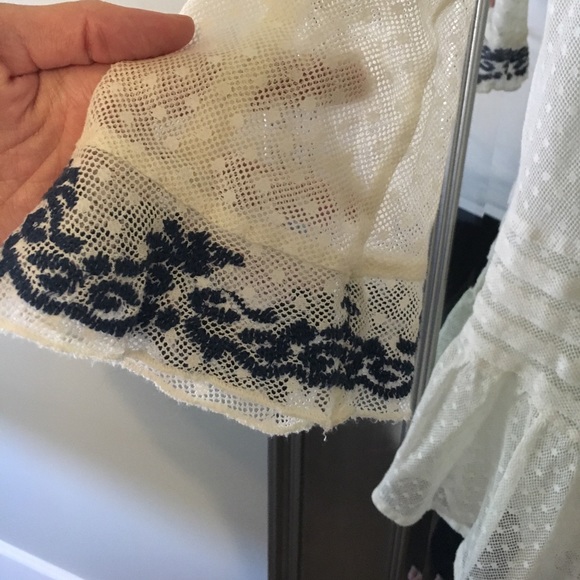 Free People Boho Lace Top, Size Small - Picture 3 of 4