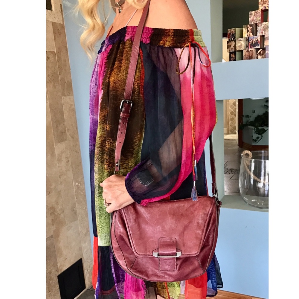 Kooba Gary Crossbody in Berry Wine