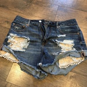 America Eagle high waisted shorts
