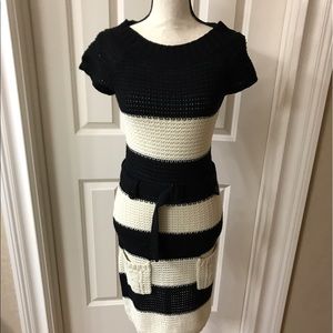 Black and White Sweater dress
