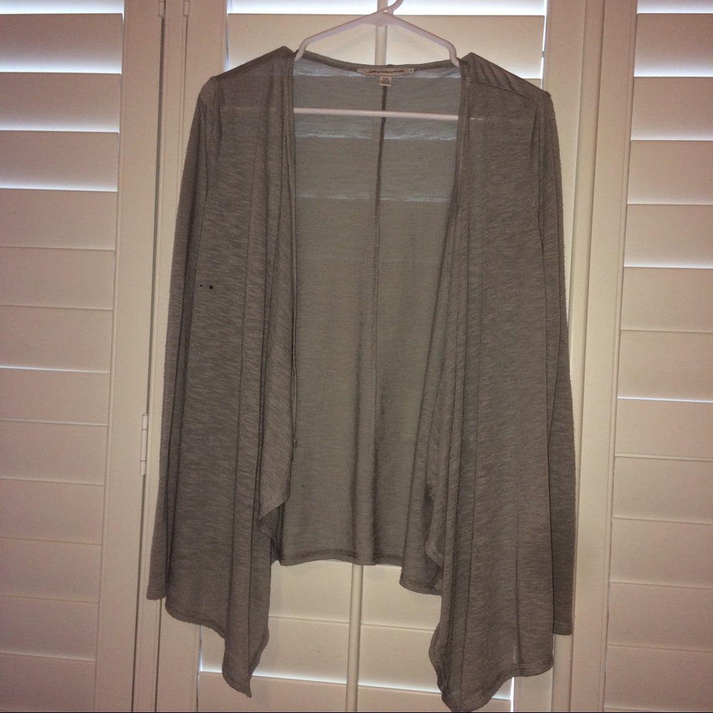 Gray cardigan