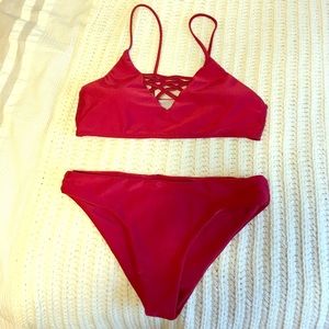 Criss-cross SWIM SUIT