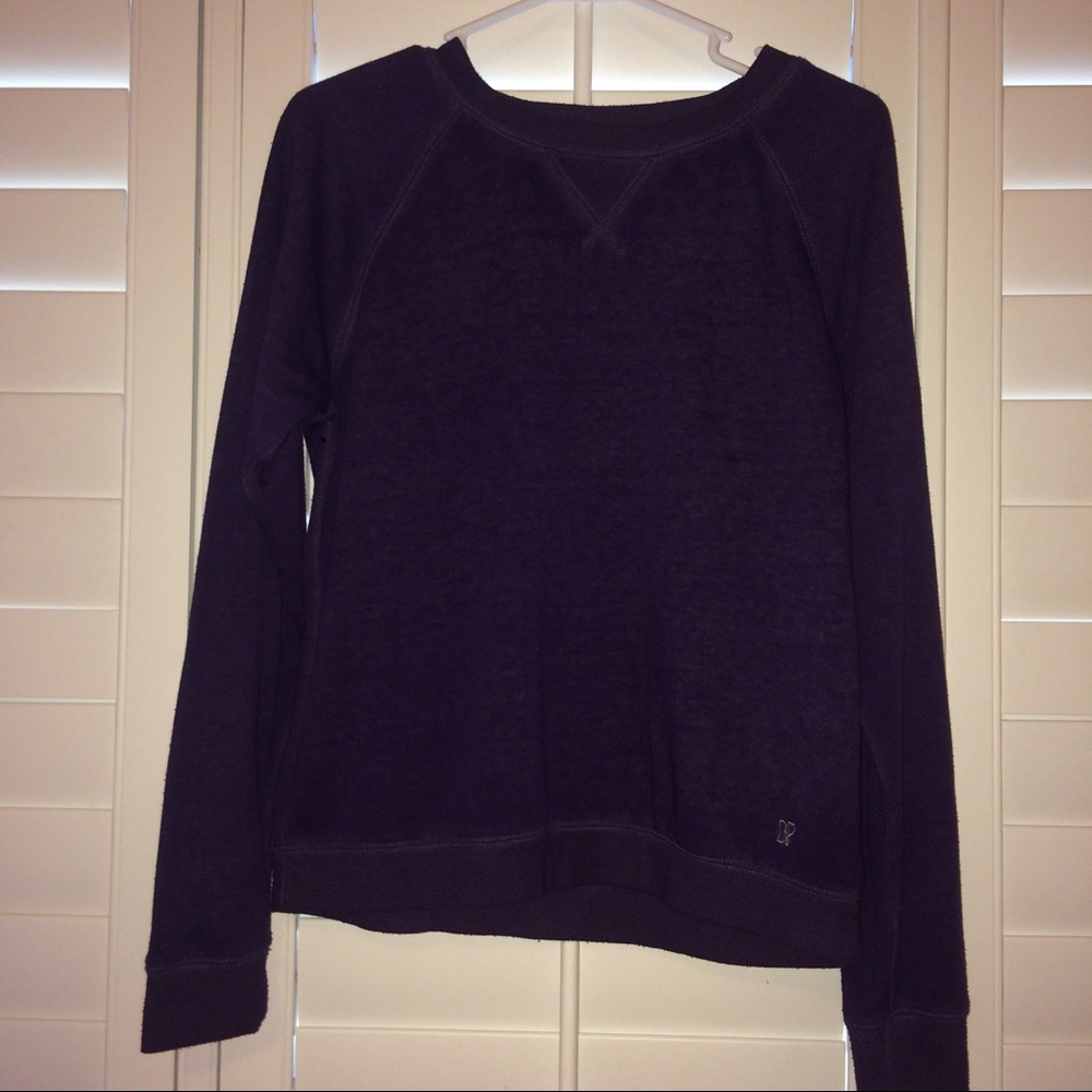 Purple pullover sweatshirt