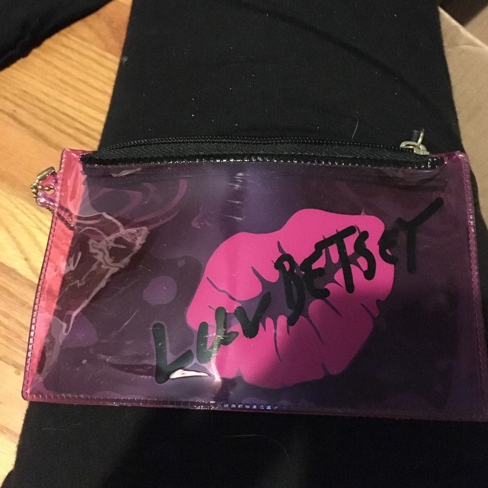 💕BETSEY JOHNSON💕 Clear Pink Bag