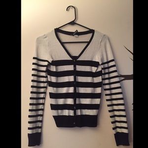 Striped cardigan