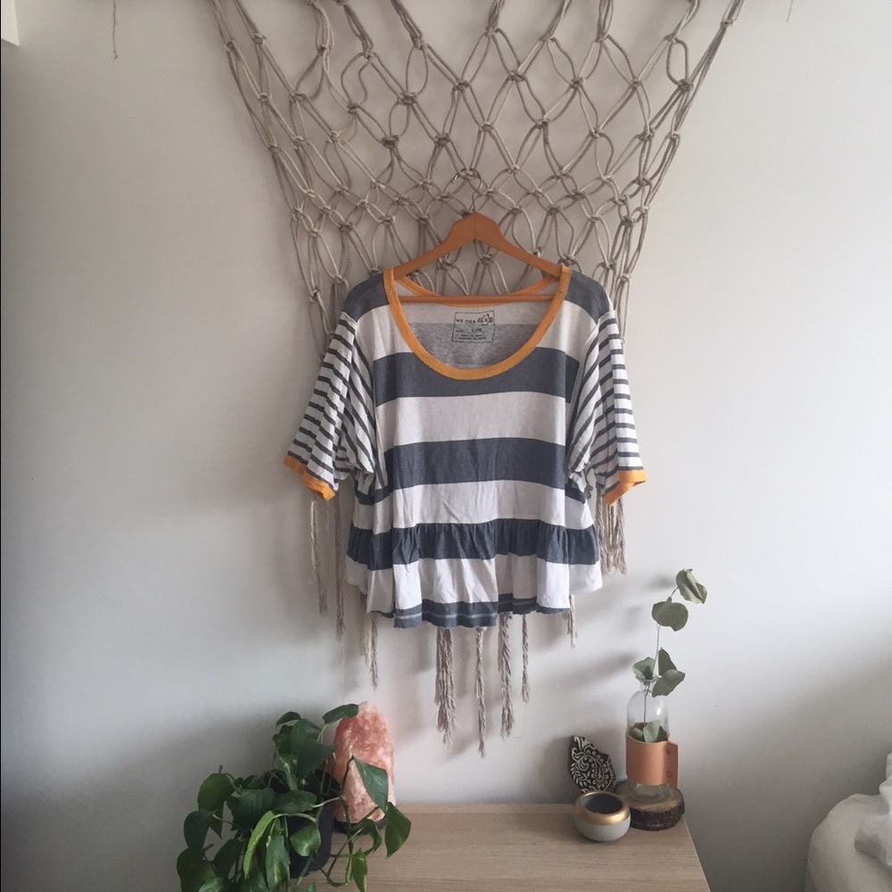 Free People Striped Tee