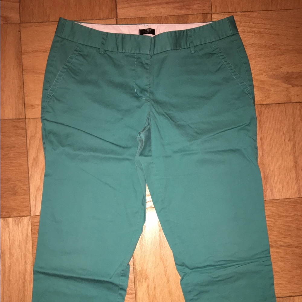 J. Crew Capris Pant, Turquoise, Size 10