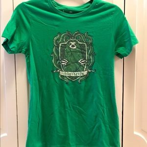 Harry Potter "Slytherin" sloth tee shirt