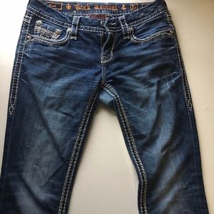 Rock Revival Jeans patched