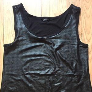 Faux Leather Tank