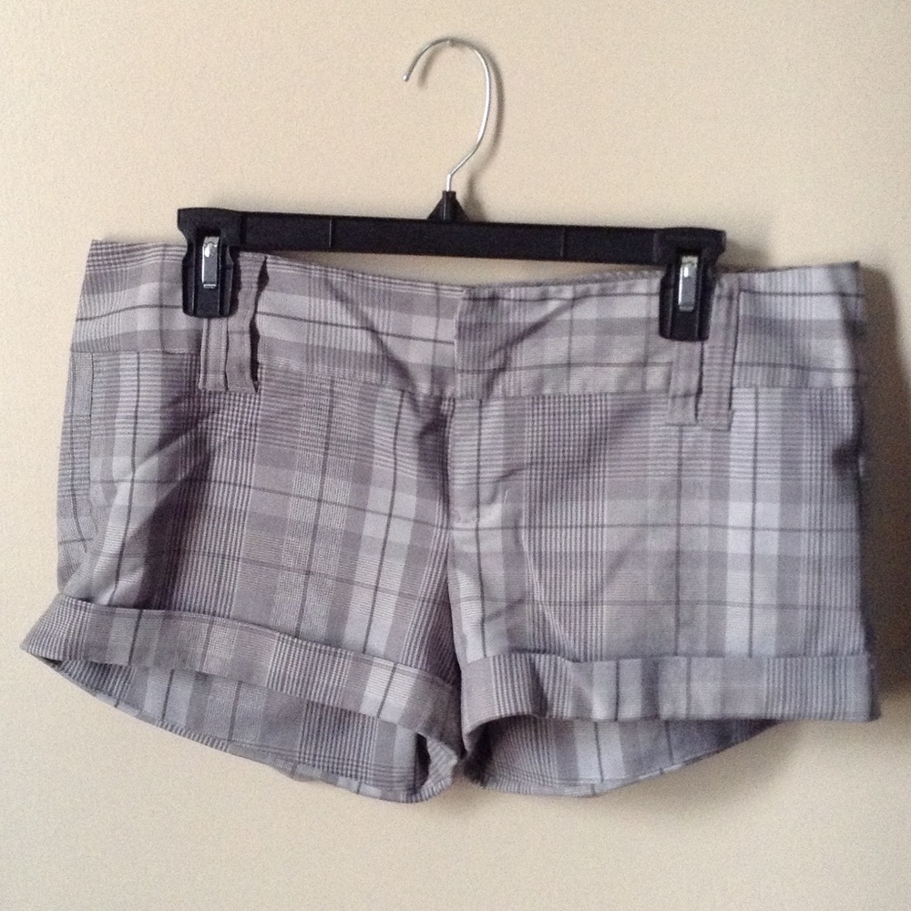Grey Print Shorts