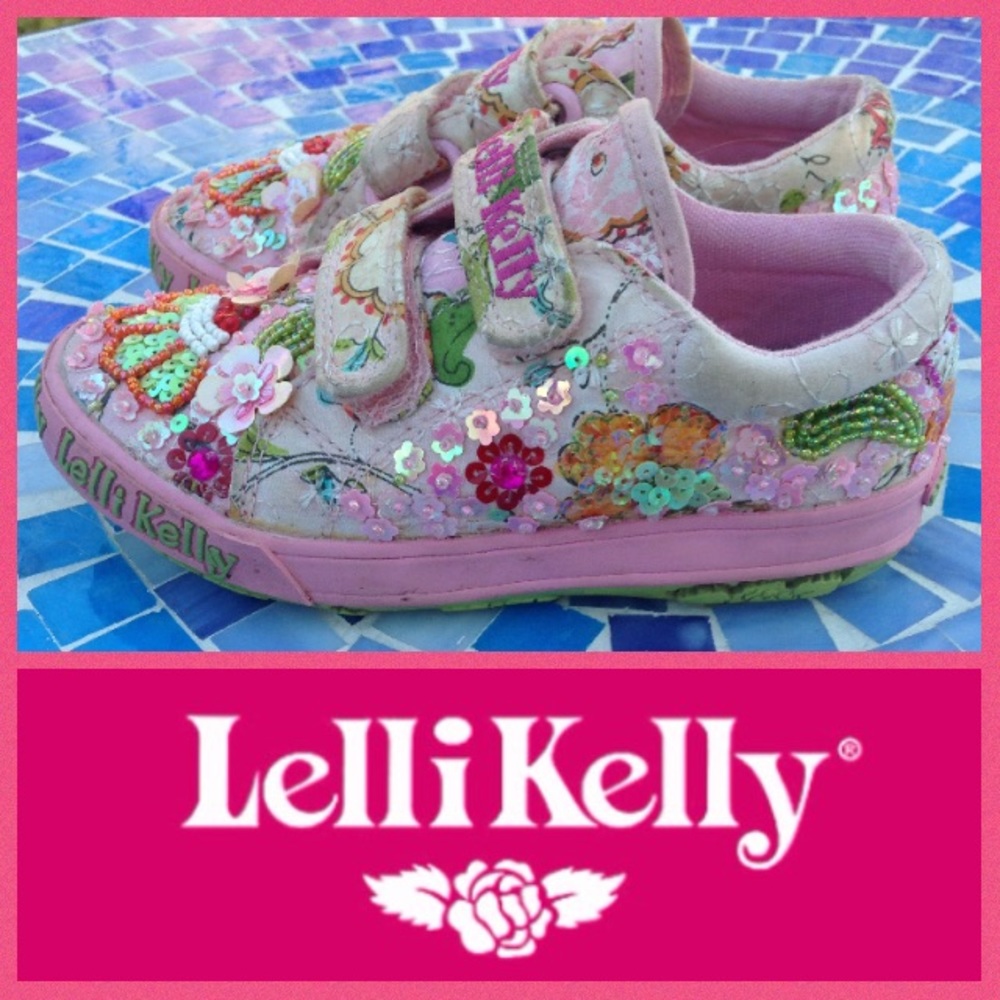 SOLD ADORABLE Lelli Kelly Fantasia Velcro sneakers - Picture 1 of 4