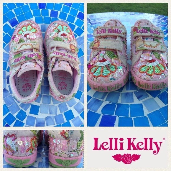 SOLD ADORABLE Lelli Kelly Fantasia Velcro sneakers - Picture 2 of 4