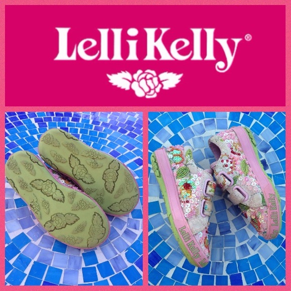 SOLD ADORABLE Lelli Kelly Fantasia Velcro sneakers - Picture 3 of 4