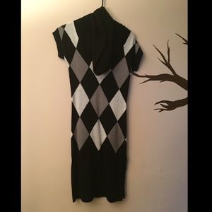 Argyle sweater dress