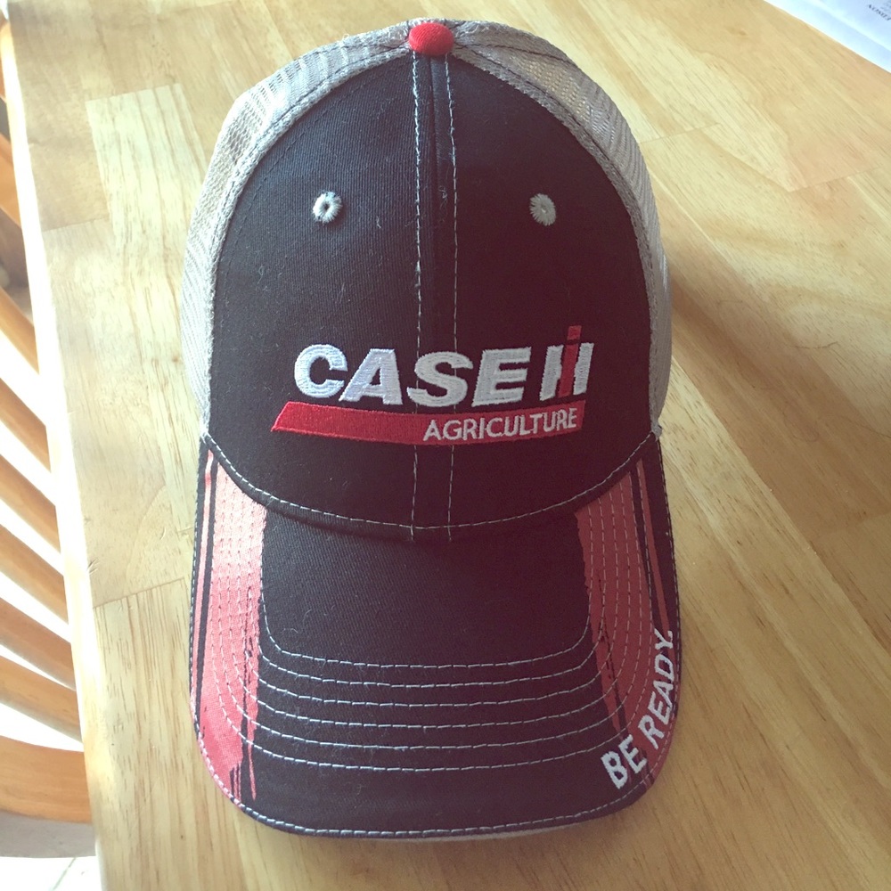 Black Trucker Case IH Ball Cap