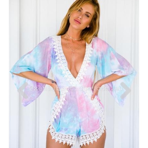 Free People Dresses & Skirts - Tie dye romper!!!🌸🌸🌸