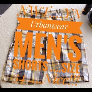 NWT ....."YN Urban wear" Men's dress shorts Size34