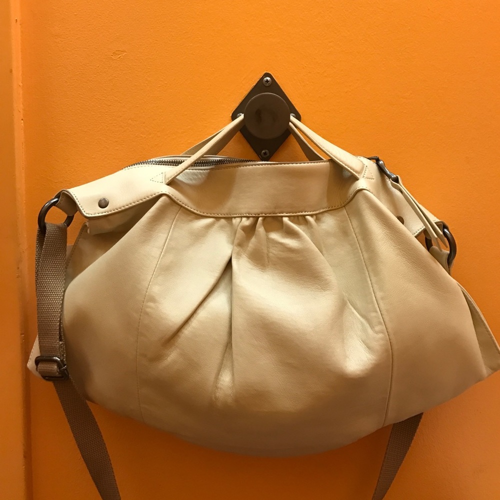 Splendid Paradise Creme Leather Cross-body Bag