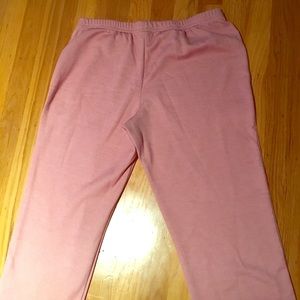 Pale pink girls thermal pants