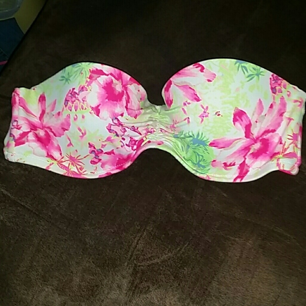 Victorias secret floral bikini top
