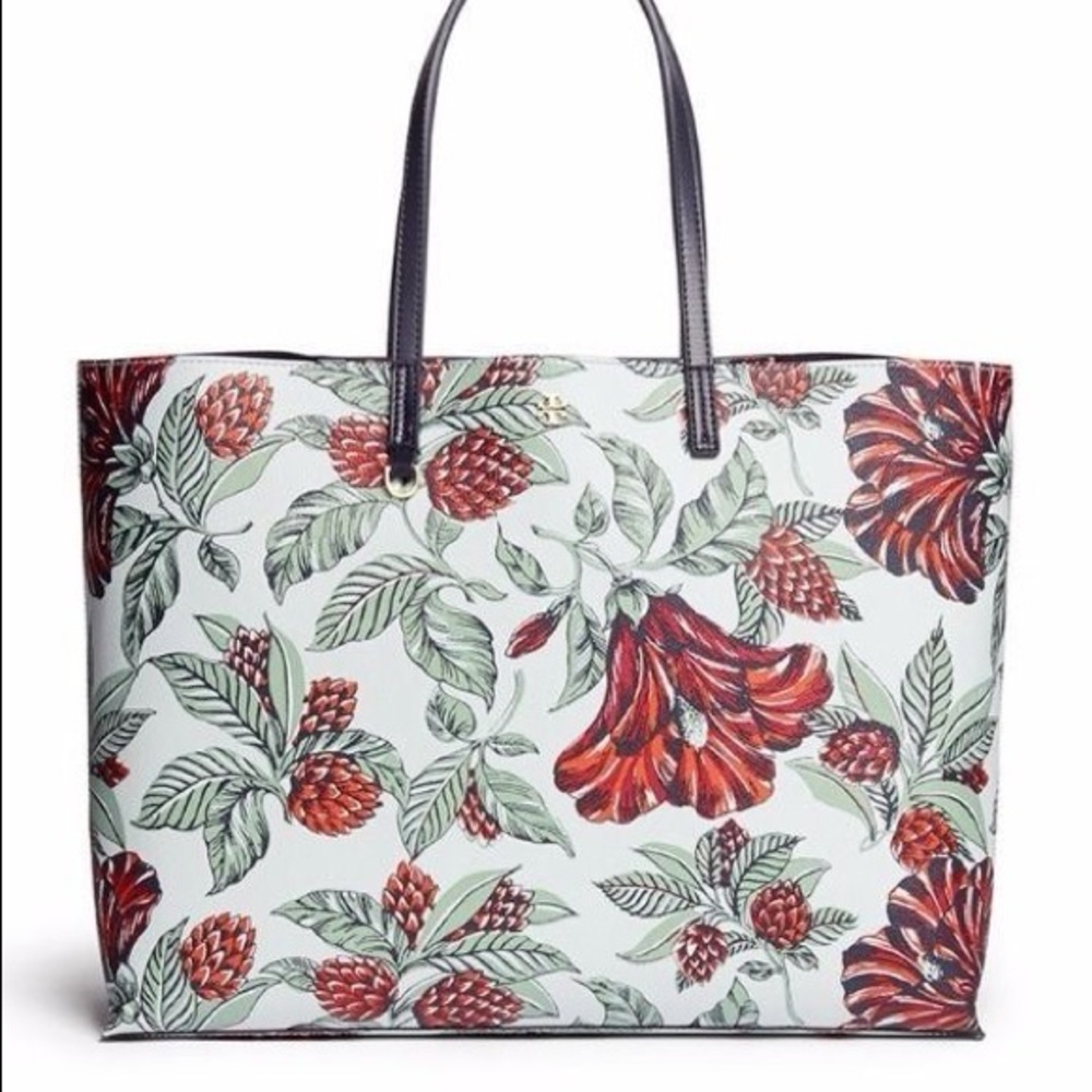 Tory Butch floral Kerrington Tote