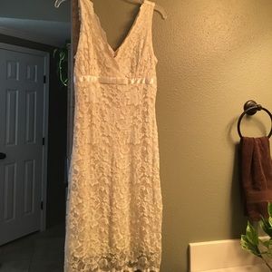 Ivory lace dress