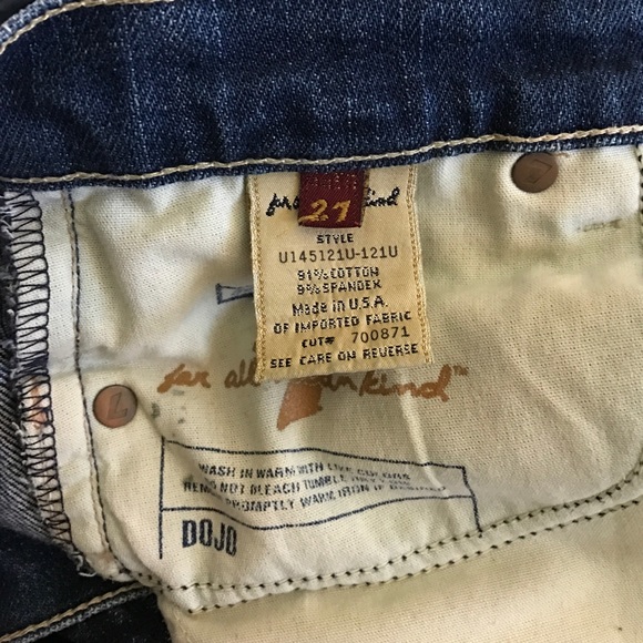 7 for all mankind famous dojo wide leg denim sz 27 - Picture 4 of 4