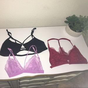 VS & UO bralette bundle