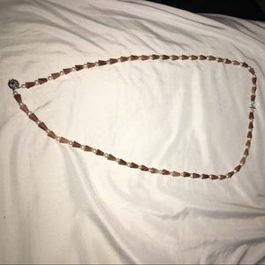Brown and White necklace