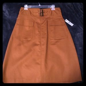 High waisted Caramel Colored Skirt