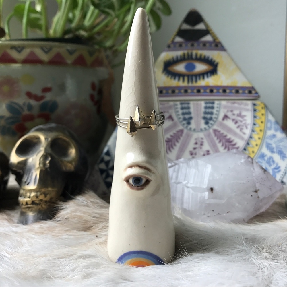 Set of 3 Dagger Stacked Rings