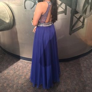Royal blue prom dress