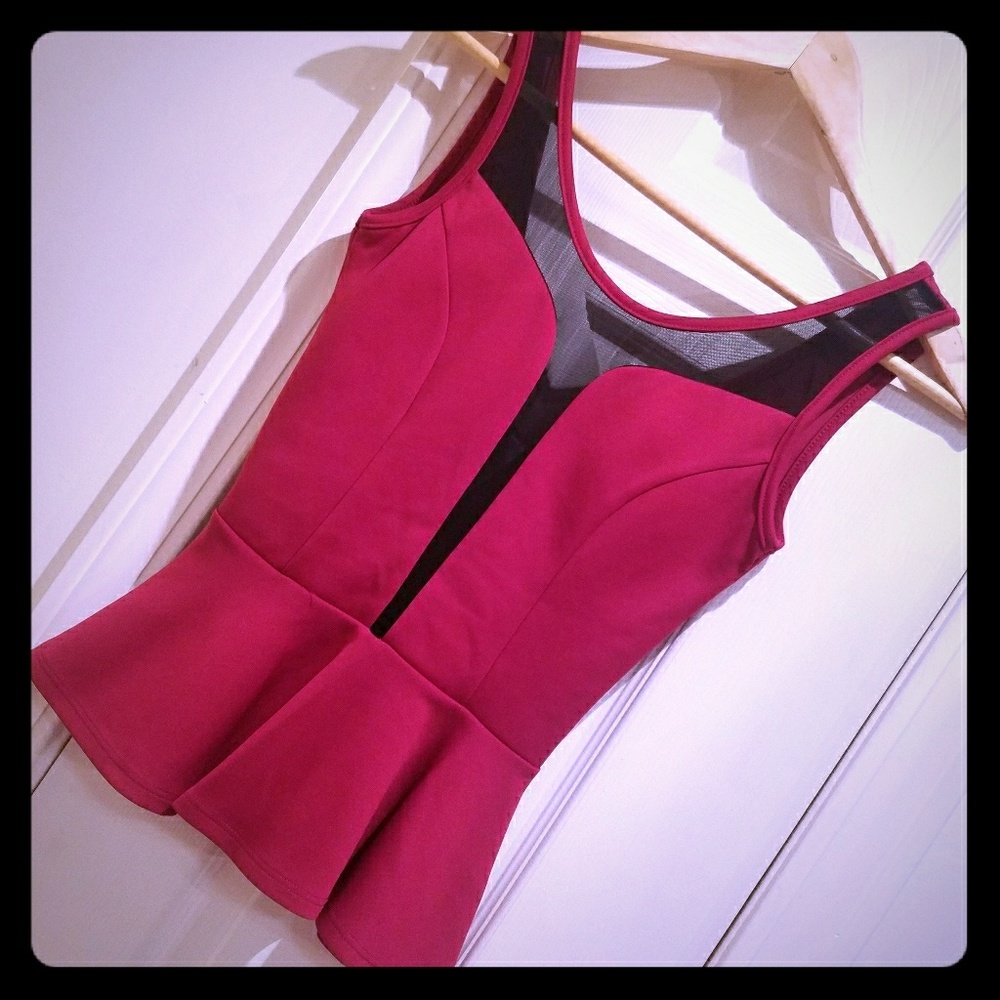 Red Peplum top!