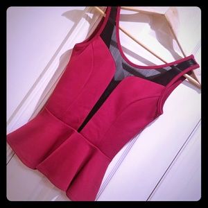 Red Peplum top!