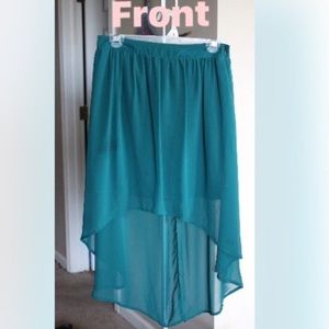 TWO high-low skirts