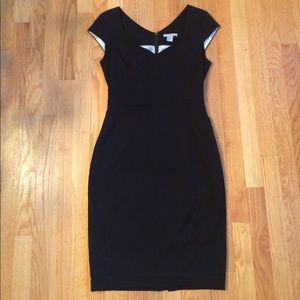 H&M Modern Classics Black Office Pencil Dress sz 6