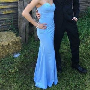 Blue Lulu's Mermaid Style prom dress