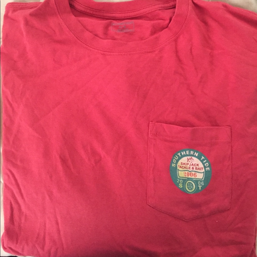 Rust Southern Tide med long sleeve tshirt