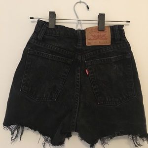 Sale! Levi's black High waisted jean shorts