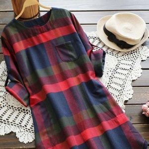 Cupshe Walk the Shine Plaid Dress