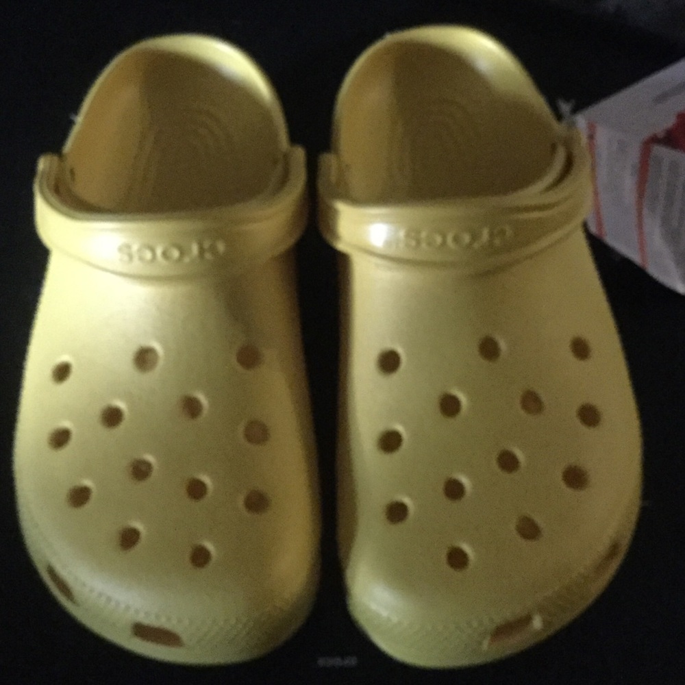Yellow unisex crocs