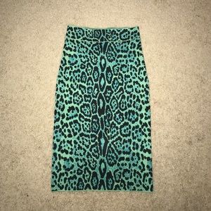 NWT BCBG Leopard Pencil Skirt